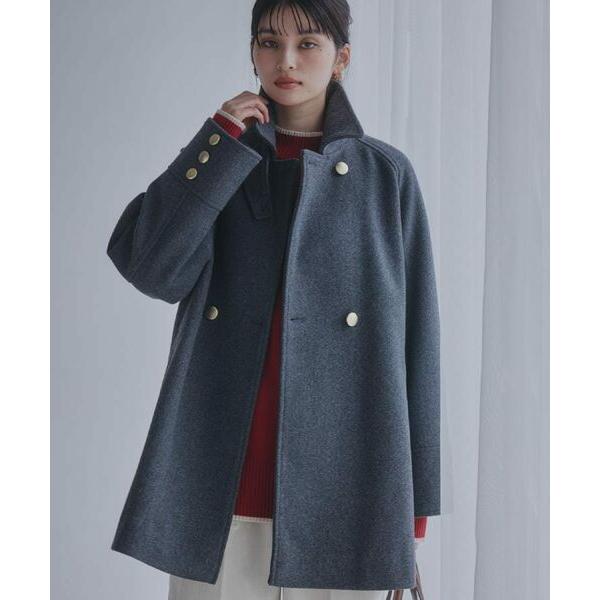 THE SHOP TK / ザ ショップ ティーケー クラシカルな装い ウールライクスタンドカラーコ...