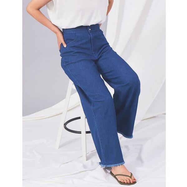 qualite / カリテ 【セットアップ対応】ルーズデニムハイウエストパンツ