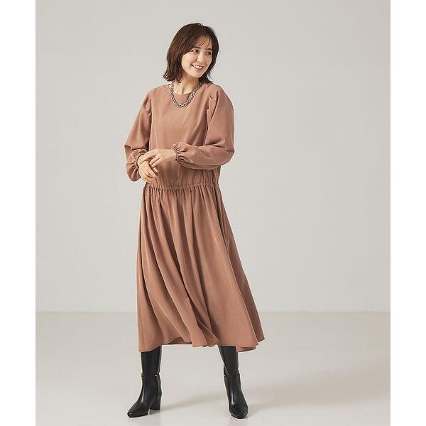 qualite / カリテ 【WEB・一部店舗限定】フィブリルボリュームスリーブワンピース