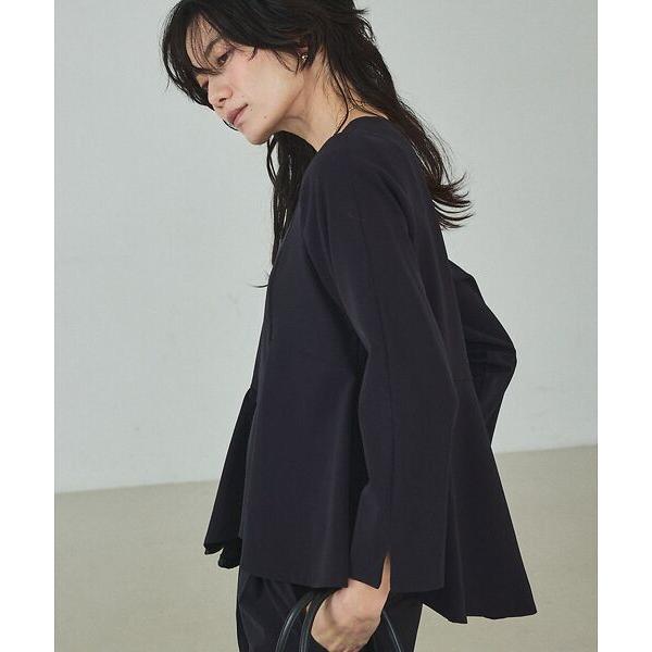 qualite / カリテ ペプラムギャザーアシメブラウス/オケージョン/セレモニー