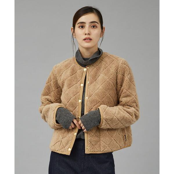 qualite / カリテ 【TRADITIONAL WEATHERWEAR】キルティングボアブルゾ...