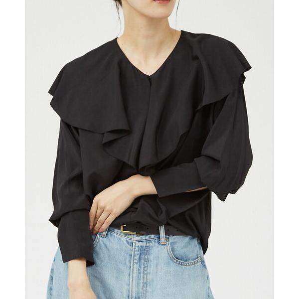 qualite / カリテ ラッフルカラーブラウス