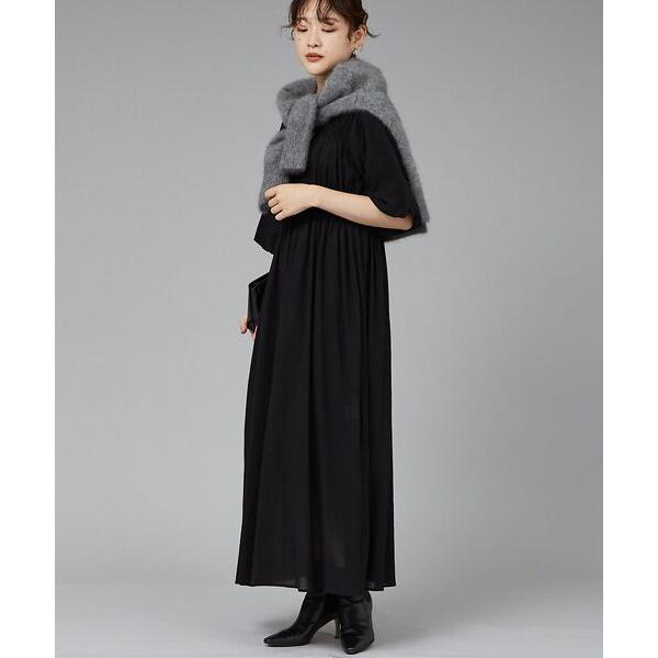 qualite / カリテ ウェストギャザーワンピース