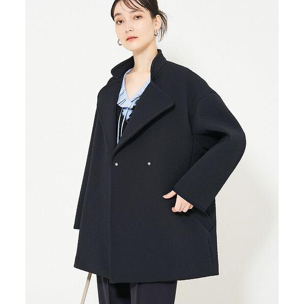 qualite / カリテ ヘリンボンジャガードコート