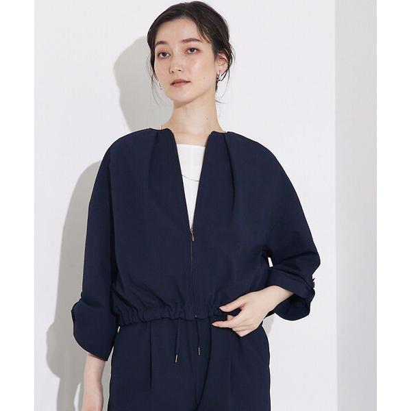 qualite / カリテ 【接触冷感＆吸水速乾＆UV】シアサッカーブルゾン /セットアップ対応