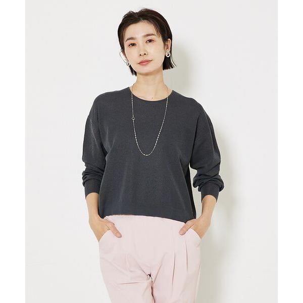 qualite / カリテ コットンナイロンハイゲージニット