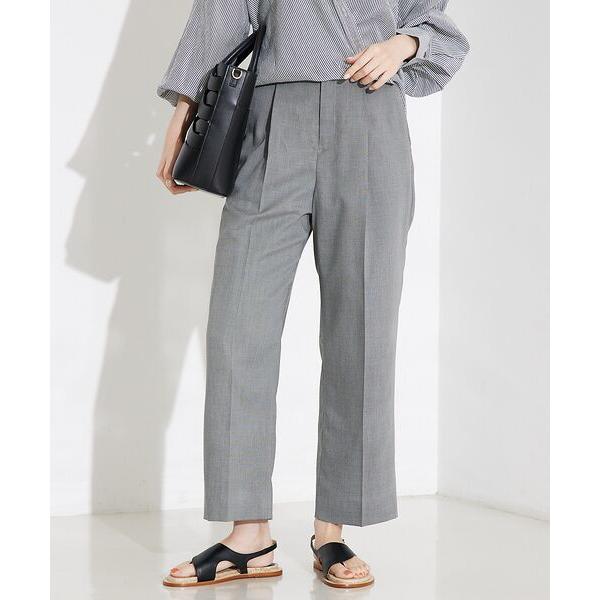 qualite / カリテ シャークスキンストレートパンツ