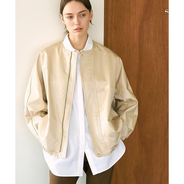 qualite / カリテ レザーライクブルゾン