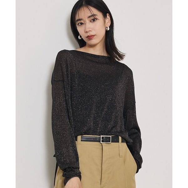 qualite / カリテ 【大人気ラメシリーズ】ラメシアーボックスニット