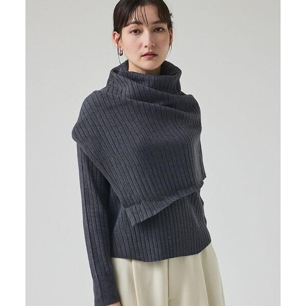 qualite / カリテ ご好評につき再入荷！【新色追加！25AW】アシメスヌードリブニット/スヌ...