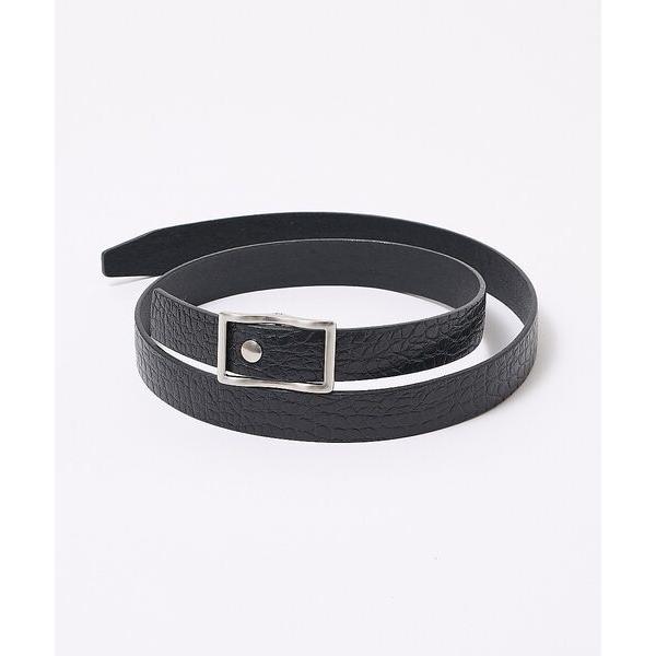 qualite / カリテ 【シルバーバックル入荷！】クロコダイルフリーサイズベルト