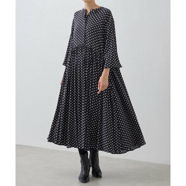 BEARDSLEY / ビアズリー ドットギャザーワンピース