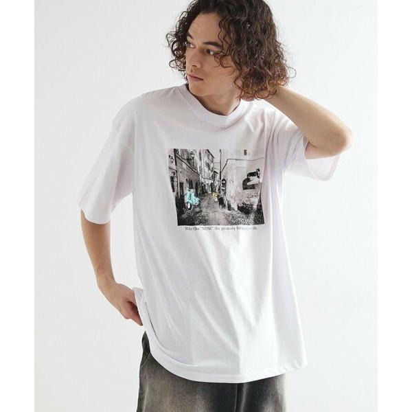 tk.TAKEO KIKUCHI / ティーケー タケオキクチ フォト刺繍Tシャツ