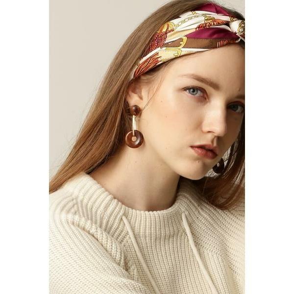 PINKY &amp; DIANNE / ピンキーアンドダイアン ダブルリングドロップピアス