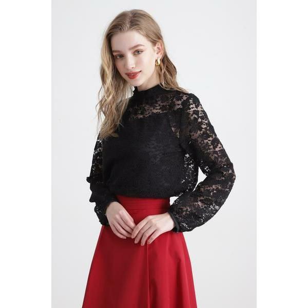 PINKY &amp; DIANNE / ピンキーアンドダイアン ◆コードレーススタンドブラウス