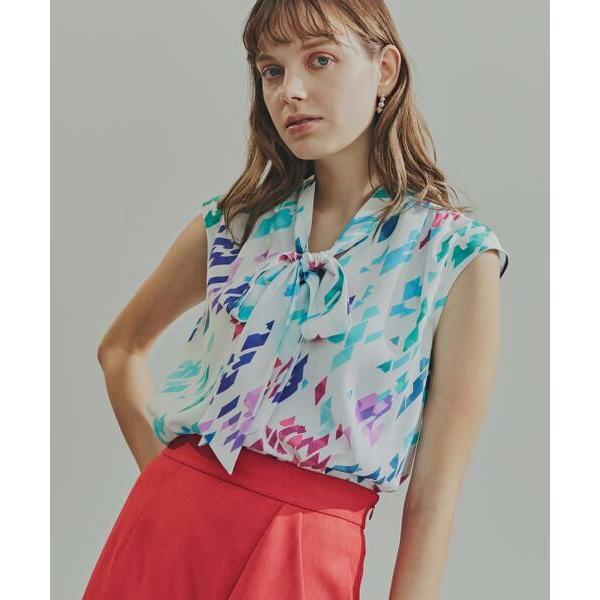 PINKY &amp; DIANNE / ピンキーアンドダイアン ◆カラーハウンドトゥースプリントリボンブラ...