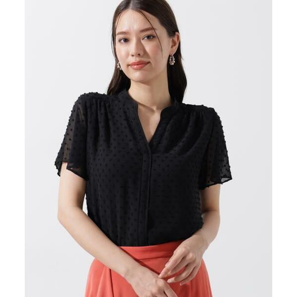 PINKY &amp; DIANNE / ピンキーアンドダイアン ◆シアージャカードブラウス