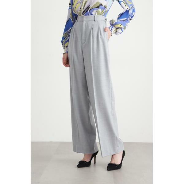 PINKY &amp; DIANNE / ピンキーアンドダイアン ◆ハイカウントフラノセミワイドパンツ