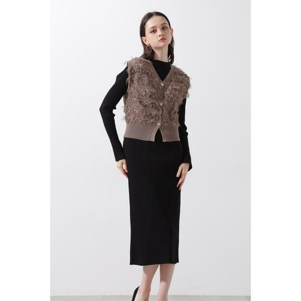 PINKY &amp; DIANNE / ピンキーアンドダイアン ◆レイヤードニットワンピース