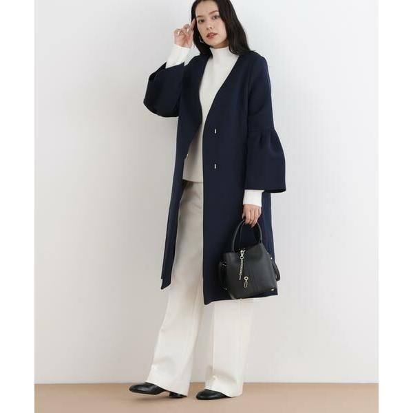 PINKY &amp; DIANNE / ピンキーアンドダイアン ◆三重織ツイルベルスリーブコート