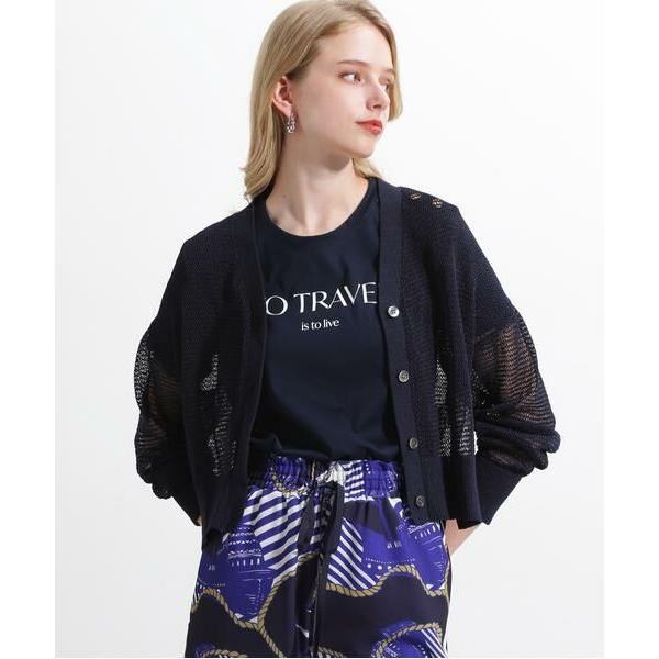 PINKY &amp; DIANNE / ピンキーアンドダイアン ◆コットンGIMAメッシュカーディガン