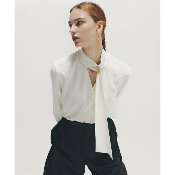 PINKY &amp; DIANNE / ピンキーアンドダイアン ◆メタル釦ボウタイブラウス