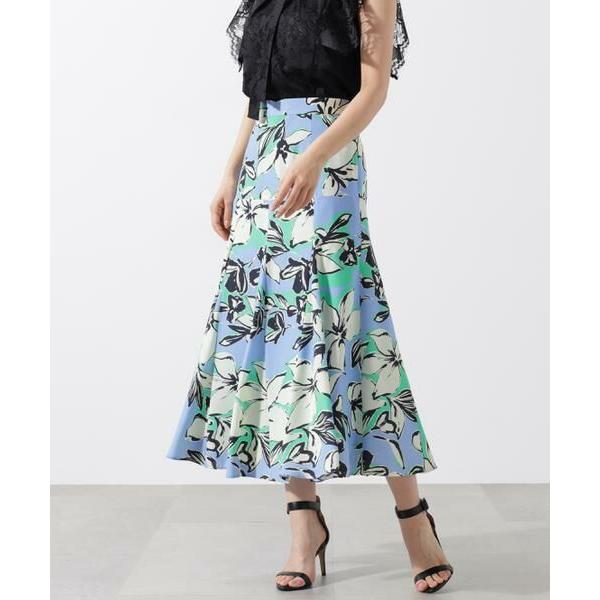 PINKY &amp; DIANNE / ピンキーアンドダイアン フラワーラインプリントマーメイドスカート