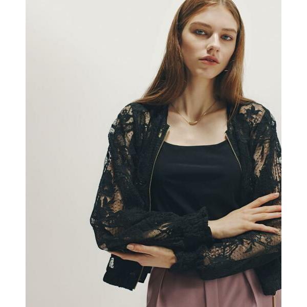 PINKY &amp; DIANNE / ピンキーアンドダイアン ◆フラワービジュレースブルゾン