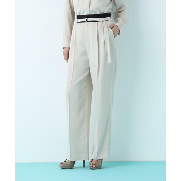 PINKY &amp; DIANNE / ピンキーアンドダイアン ダブルサテンタックワイドパンツ