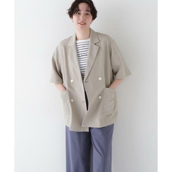 human woman / ヒューマンウーマン ◆Ｒ／Ｃ麻ライトタッサータンブラージャケット