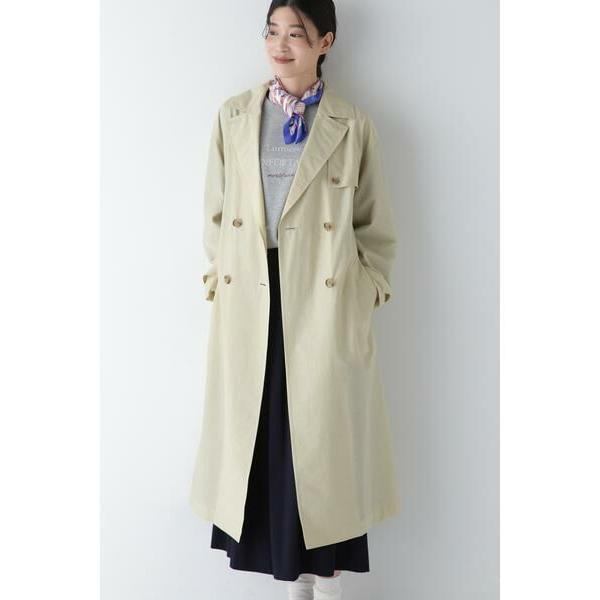 human woman / ヒューマンウーマン ◆コットンナイロンシアートレンチコート