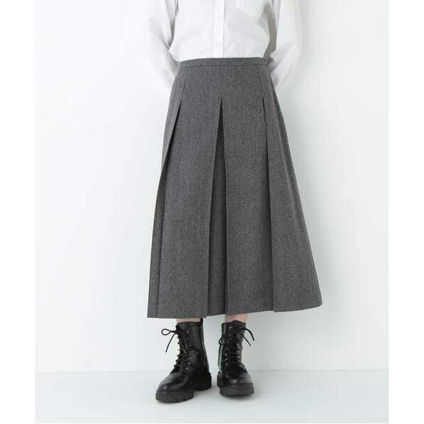 human woman / ヒューマンウーマン ヘリンボーンツィードタックスカート