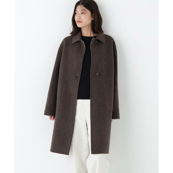 human woman / ヒューマンウーマン ◆リバーシブルステンカラーリバーコート