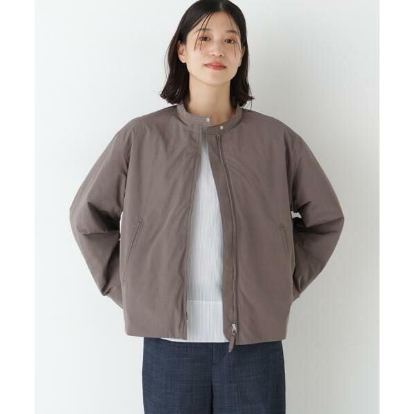 human woman / ヒューマンウーマン ◆弱撥水タフタ中綿入りブルゾン
