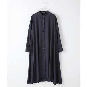 MARcourt / マーコート band collar flare shirt OP