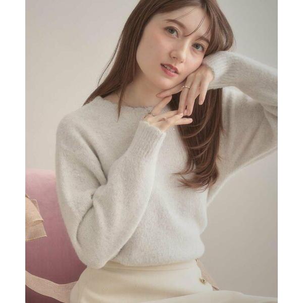 Couture Brooch / クチュールブローチ 【前後2WAY】スパンコールラメフェザー ニッ...