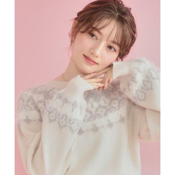 Couture Brooch / クチュールブローチ 【着映え】求心フェザーニット