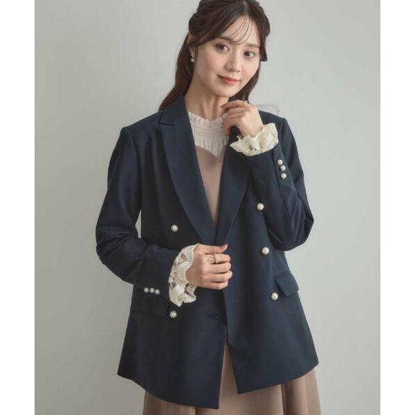 Couture Brooch / クチュールブローチ 【高見え・きれいめ・通勤】レースカフス パール...