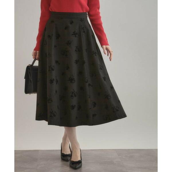 Couture Brooch / クチュールブローチ 【美シルエット・通勤】フロッキーフラワープリン...