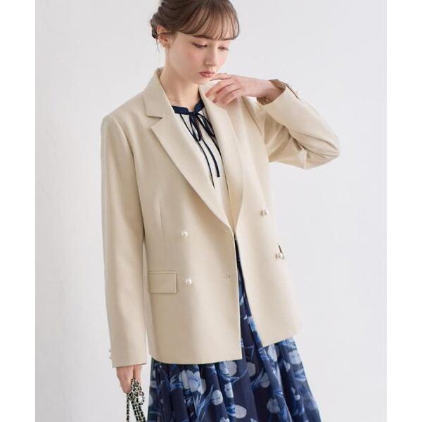 Couture Brooch / クチュールブローチ 【洗える・ハレの日・通勤】パール調ボタン テー...