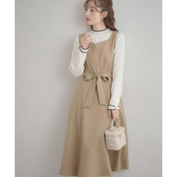 Couture Brooch / クチュールブローチ 【洗える・ハレの日・通勤】ハートネック フレア...