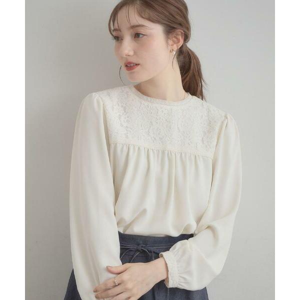 Couture Brooch / クチュールブローチ 【ハレの日・通勤】レースドッキング ブラウス