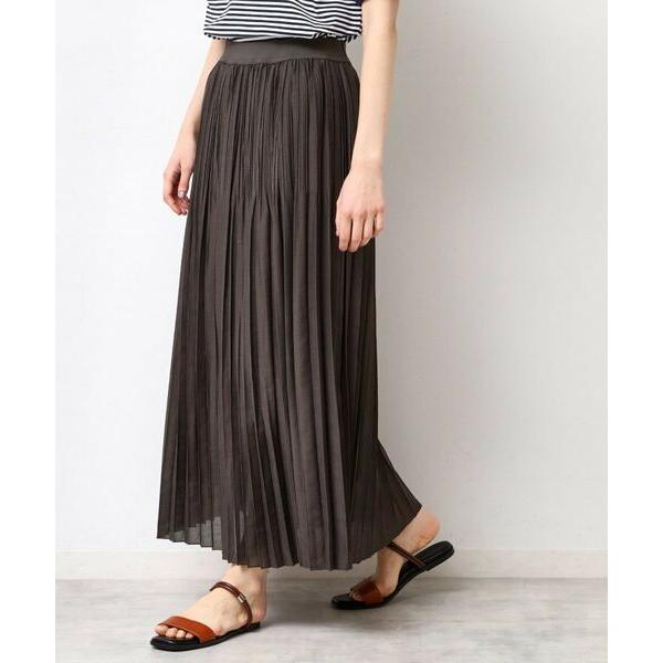 Dessin / デッサン 【ウエストゴム・洗える】シアーランダムプリーツスカート