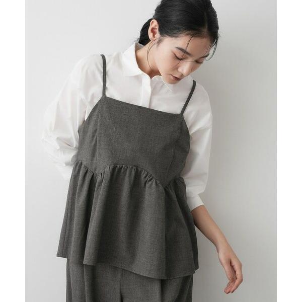 Dessin / デッサン 【セットアップ可・洗える】ギャザーレイヤードキャミソール