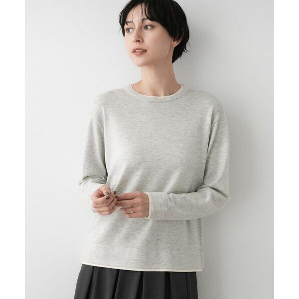 Dessin / デッサン 【ユニセックス/洗える】バイカラーニット