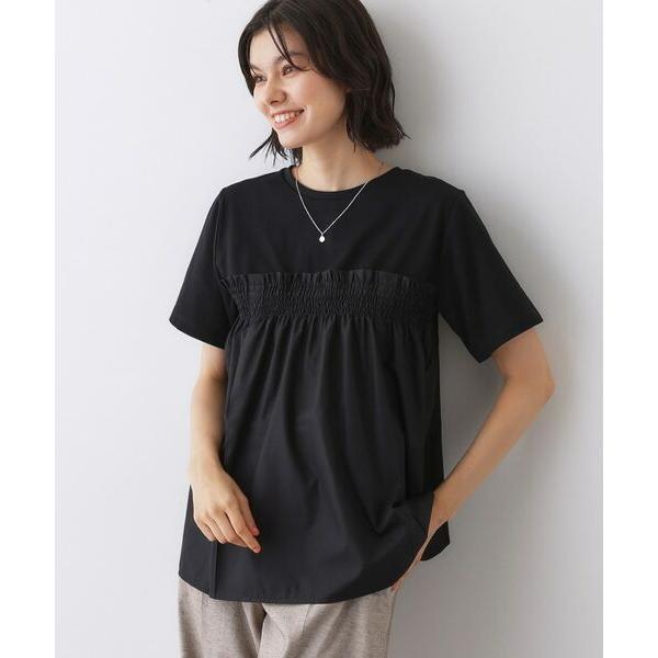 Dessin / デッサン 【洗える】ビスチェ風ドッキングカットソー