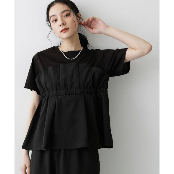 Dessin / デッサン 【セットアップ可/UVカット/洗える】ビスチェドッキングTシャツ