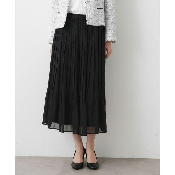 Dessin / デッサン 【入卒/セレモニー/ウエストゴム/洗える】シフォンプリーツスカート