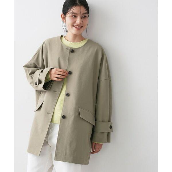 Dessin / デッサン 【花粉ガード/撥水加工/洗える】クルーネックスプリングコート