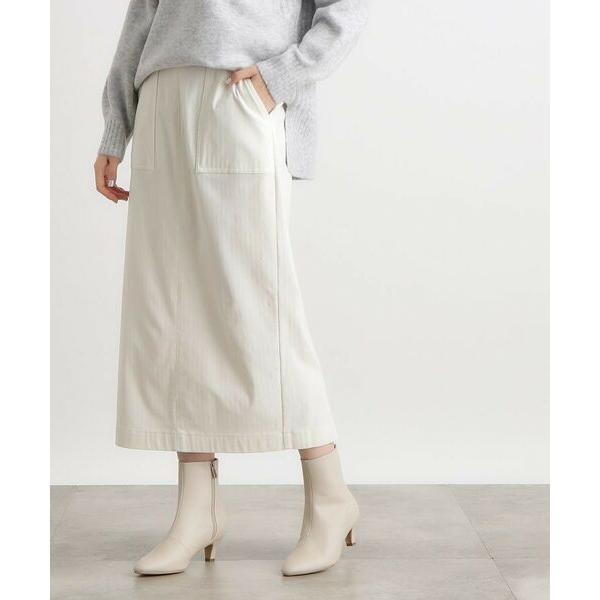 grove / グローブ 裏起毛ハイパーヘリンボーンタイトスカート